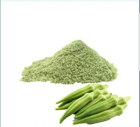 Okra Lady Finger Powder. Hormones Blood Flow Menopause Pancreas