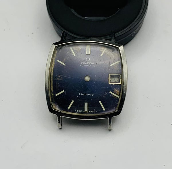 Image of Omega geneve 1960's/70's gents watch Case/Dial,stainless steel,used, ref#(om-16)