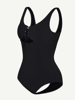 One-Piece Shapewear Swimsuit With Cut-out Design
