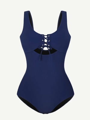 One-Piece Shapewear Swimsuit With Cut-out Design