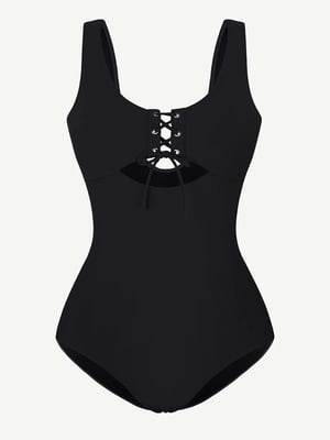 One-Piece Shapewear Swimsuit With Cut-out Design