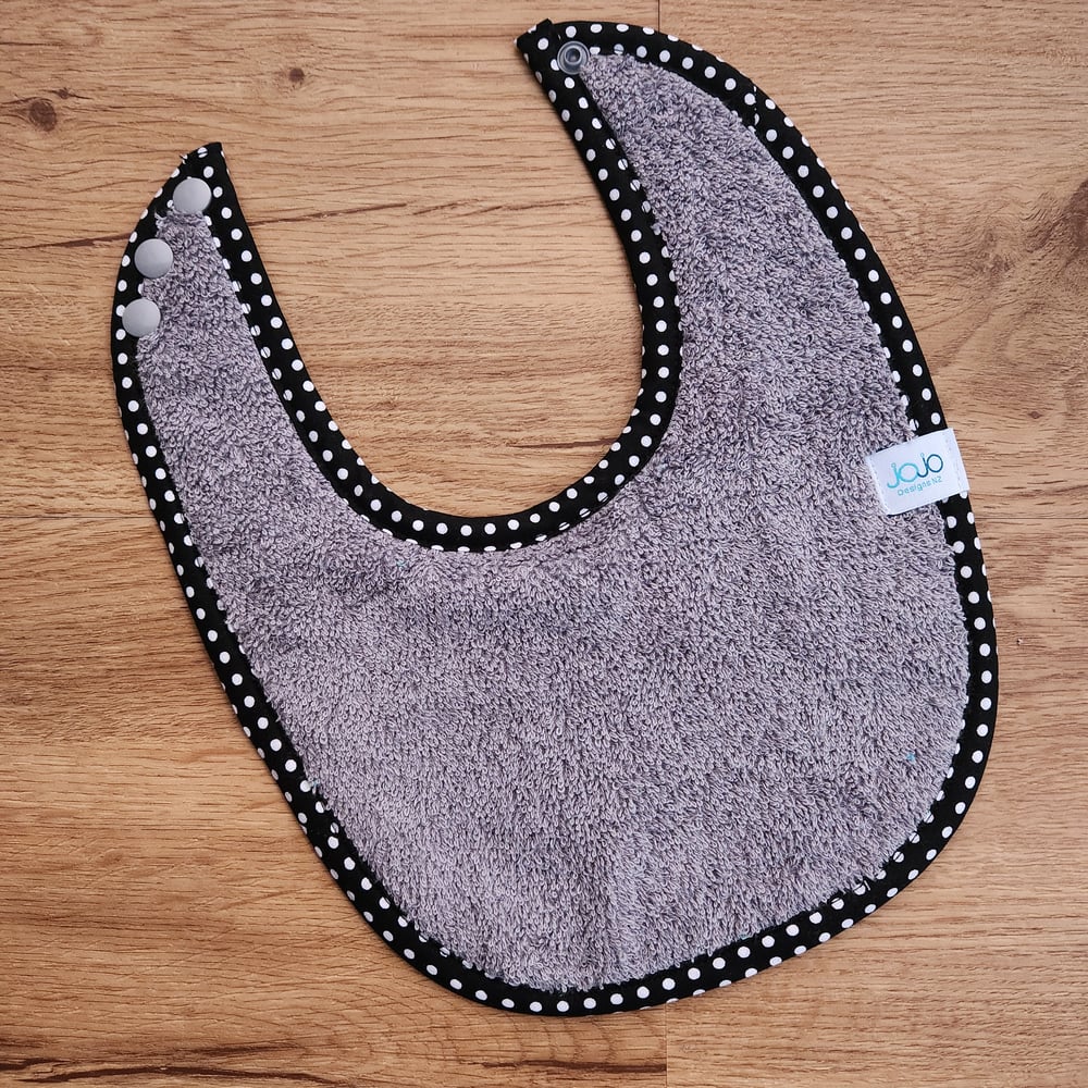 Image of Dribble Bibs - White dots 