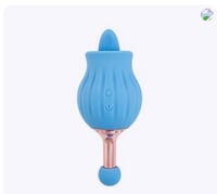 Image 2 of Clit-Tastic Rose Bud Dual Massager Rechargeable