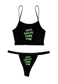 Image 1 of ANTI SOCIAL STAR SPAGHETTI STRAP TOP