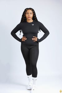 Image 4 of UPerform Long Sleeve Top- Black 