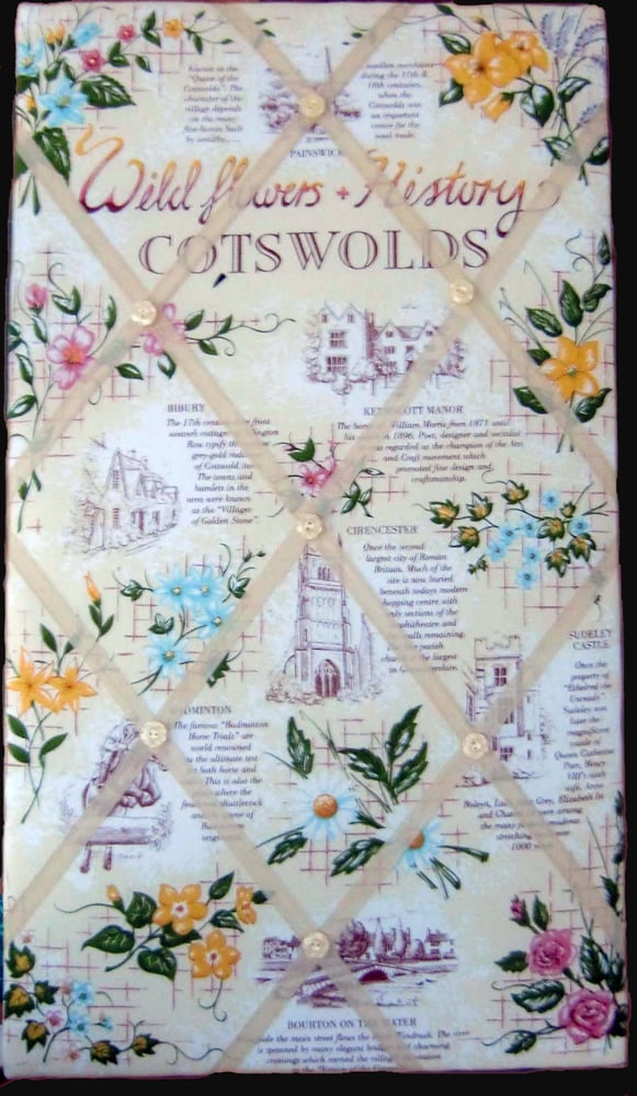Image of Cotswolds, Wild Flowers and History Memo Board