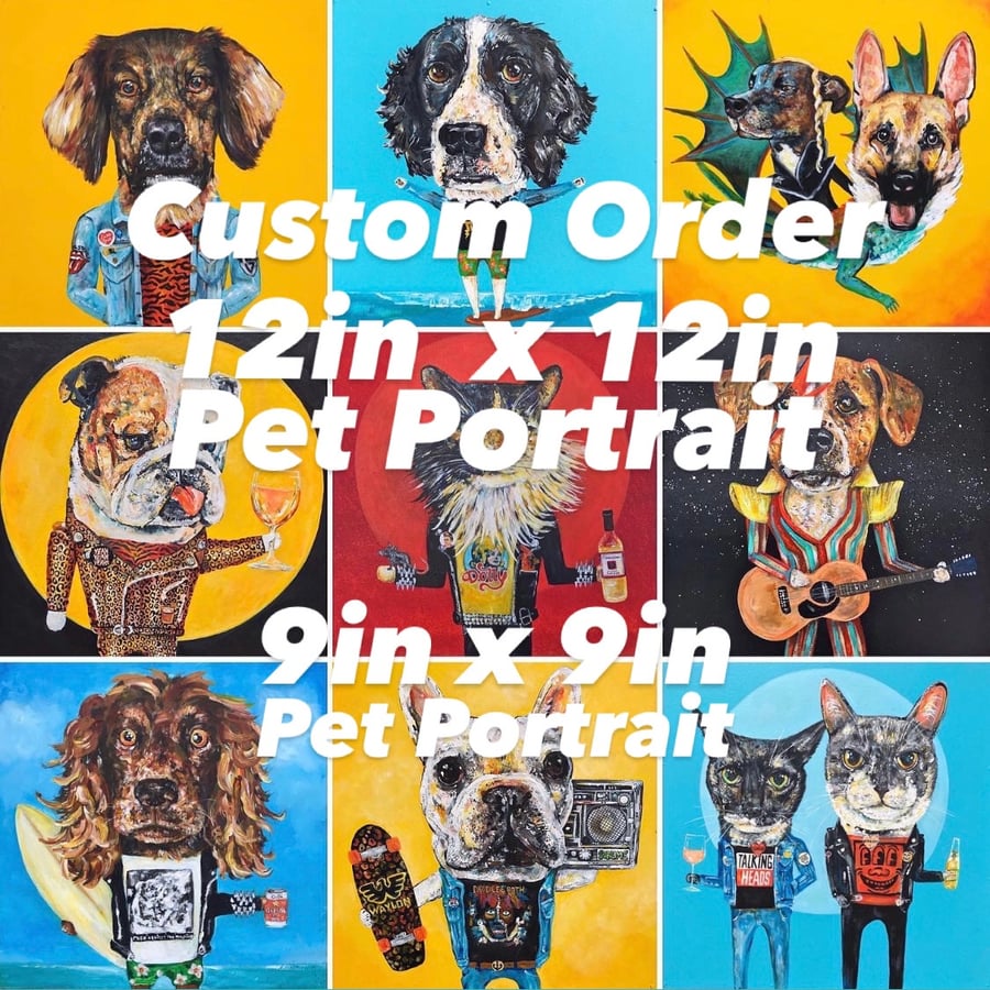 Image of Custom Pet Portrait Order