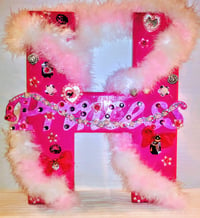 Image 1 of Girls Customized Wood Letters & Numbers