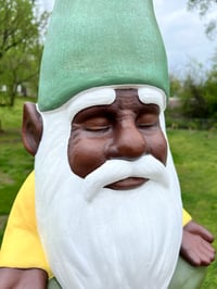 Image 2 of Large 26” Black Garden Gnomes