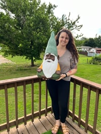 Image 5 of Large 26” Black Garden Gnomes