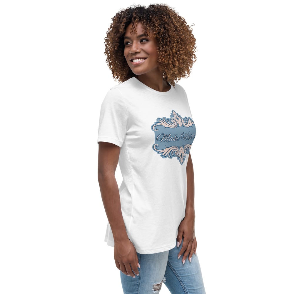 Image of Women's Relaxed T-Shirt Make haste! Bridgerton inspired 