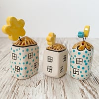 Image 2 of Fun Flowers and Hope Mini Ceramic Houses