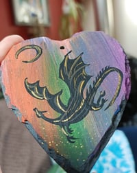 Image 3 of Medium slate dragon heart