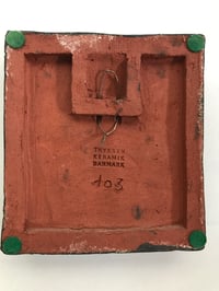 Image 5 of  Danish Modern Art Tile of a Duck by Lizzie Schnakenburg Thyssen, Signed, Circa 1970s 