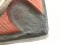 Image 4 of Danish Modern Art Tile of Fish by Lizzie Schnakenburg Thyssen, Signed, Circa 1970s