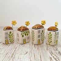 Image 3 of Leafy Greens Mini Ceramic Houses