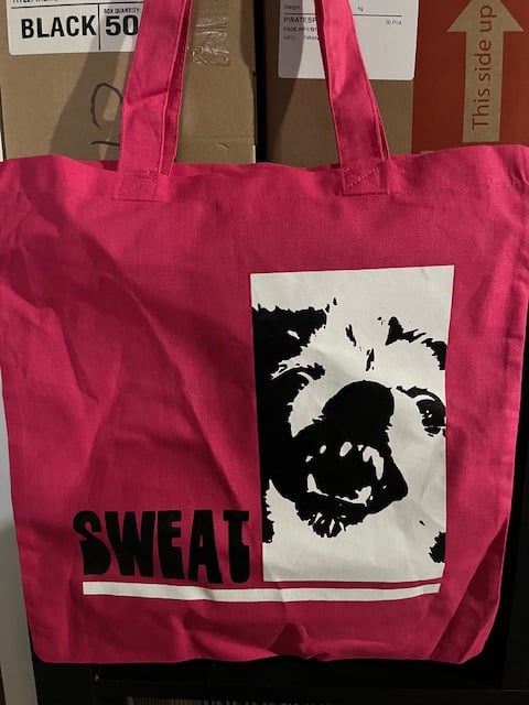 SWEAT Vicious Pup Tote Bag 