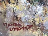 Image 4 of Expressionist Landscape Oil on Canvas by Listed French Artist, Michel Labonne, Circa 1960s
