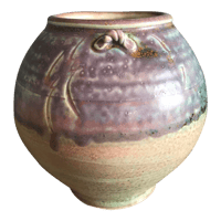 Image 1 of Vintage John Preus Varigated Glaze Studio Pottery Vessel