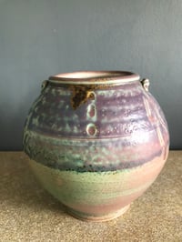 Image 3 of Vintage John Preus Varigated Glaze Studio Pottery Vessel
