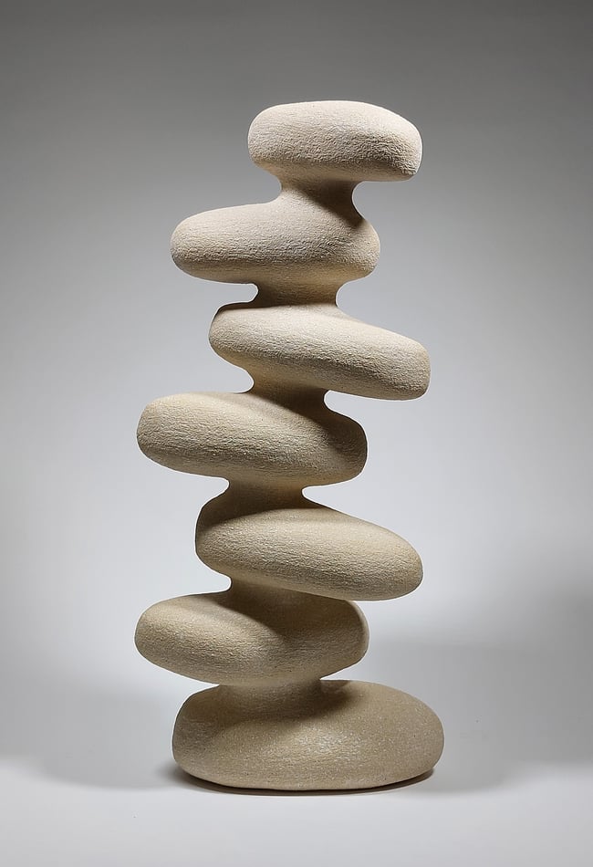 Stack - Hand-Built Ceramic Sculpture