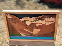 Image 2 of Handcrafted  Wall Art: Serenity of Lake Louise - Rustic Mountain Landscape