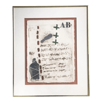 Image 1 of Original Mixed-Media, Hand-Embellished Carborundum Etching by James Coignard, Signed, Framed, 1980s