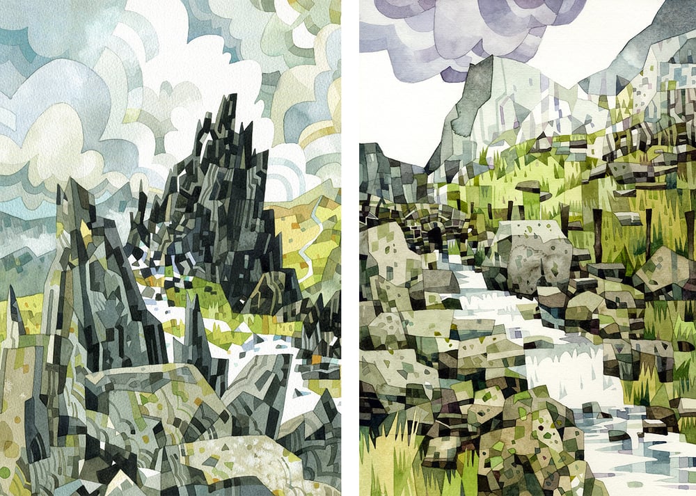 Image of Welsh Landscape watercolour prints