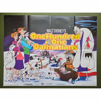 Image 1 of Original Walt Disney One Hundred & One Dalmatians UK Quad Cinema Poster