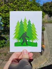 Image 1 of Bigfoot greeting card