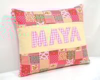 Image 4 of Patchwork Print Personalised Pillow 