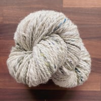 Image 1 of Handspun - White with Blue and Green