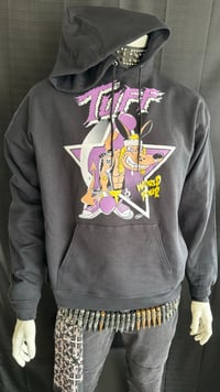 Image 3 of Men's Tuff "World Tour" Pullover Black Hoodie in Large or X-Large