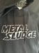 Image of Metal Sludge men's Pullover Black Hoodie (BOTH Front ONLY print & w/ BACK PRINT TOO) 