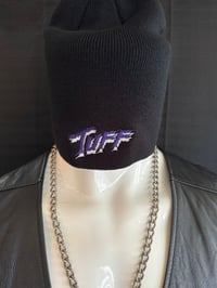 Image 2 of TUFF Beanie with Purple or Pink Embroidered Logo 