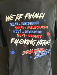 Image 3 of TUFF Limited Edition Australian Tour Tee, from Jan. 2023 Tour - Small thru X-Large