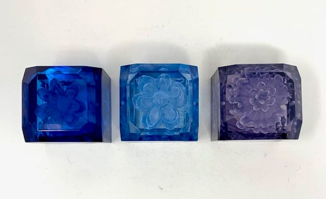 Image of Mini Lucite Boxes- Blue Tones (New Delivery)