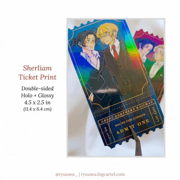 Image of Sherliam Ticket Mini Print