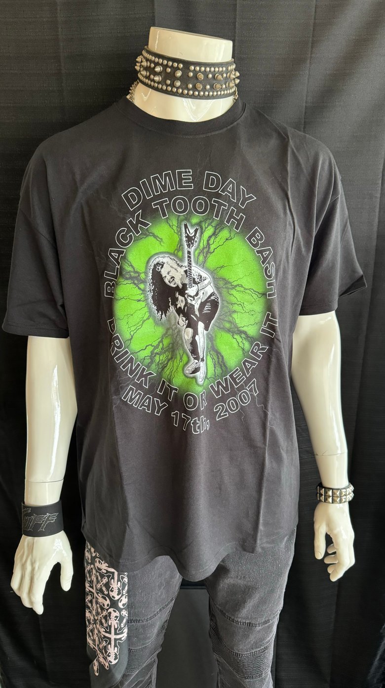 Image of DIMEBAG DARRELL Dime Day Bash Memorial Tee 2007 MENS XL RARE Pantera Shirt