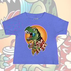 Image of PARTY DINO BABY TEE. 6-24 MONTHS