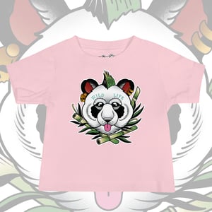 Image of PANDA PUNK BABY TEE. 6-24 MONTHS