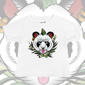 Image of PANDA PUNK BABY TEE. 6-24 MONTHS