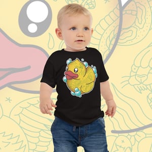 Image of BUBBLE DUCK BABY TEE. 6-24 MONTHS