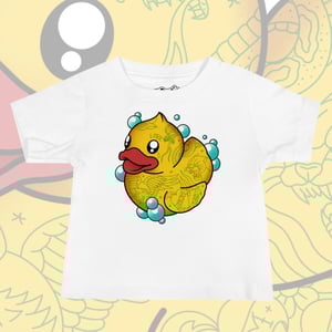Image of BUBBLE DUCK BABY TEE. 6-24 MONTHS