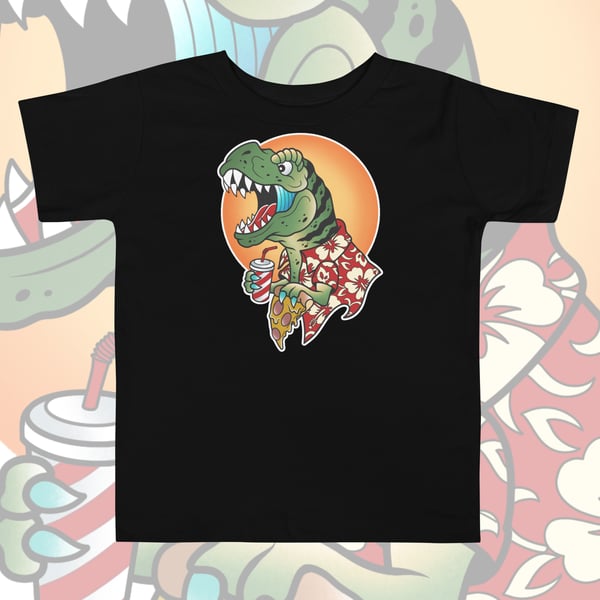 Image of PARTY DINO TODDLER TEE. 2-5 YEARS