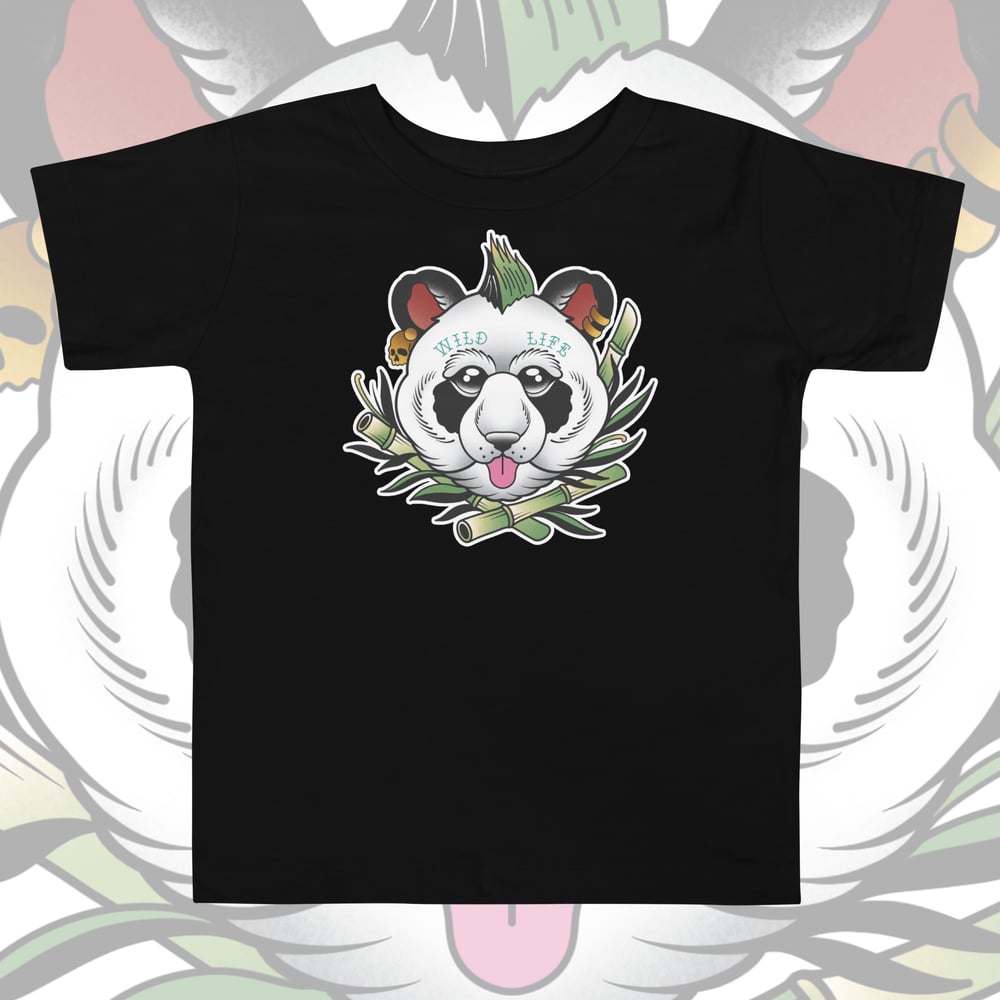 Image of PANDA PUNK TODDLER TEE. 2-5 YEARS