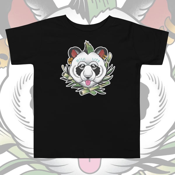 Image of PANDA PUNK TODDLER TEE. 2-5 YEARS