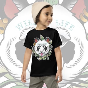 Image of PANDA PUNK TODDLER TEE. 2-5 YEARS