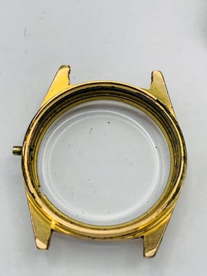 Image of gold pltd Omega geneve 1960's/70's gents watch Case/Dial,used, ref#(om-31)