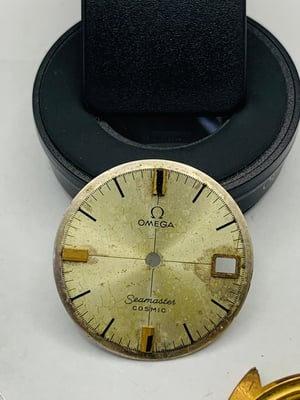 Image of vintage Omega seamaster cosmic gold pltd 1960's/70's gents watch Case/Dial,used, ref#(om-35)